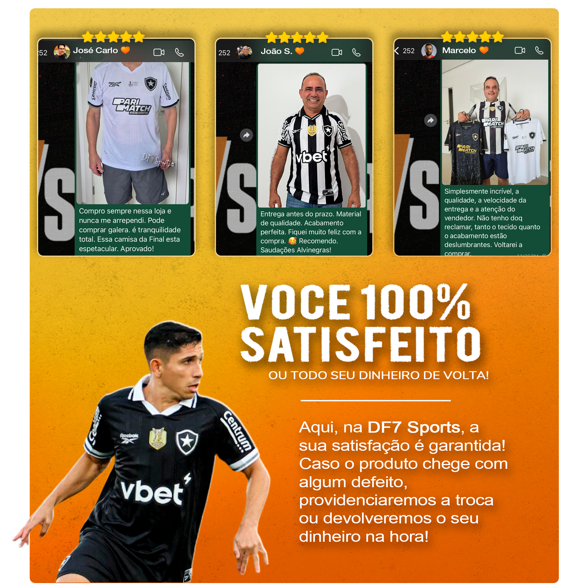camisa botafogo satisfação clientes 2025